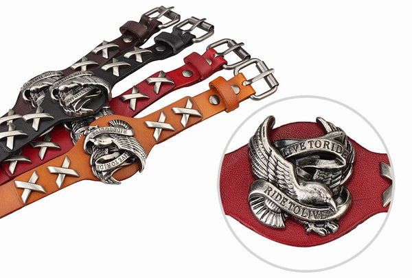 Cool Punk Harley Rider Bracelet