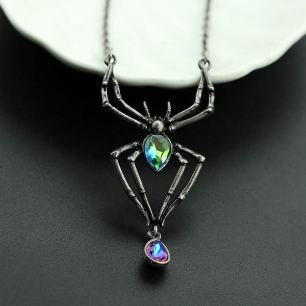 Spider Crystal Necklaces