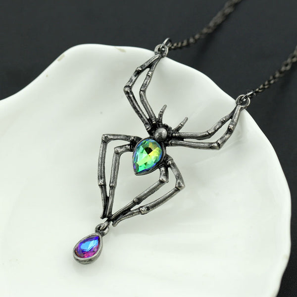 Spider Crystal Necklaces