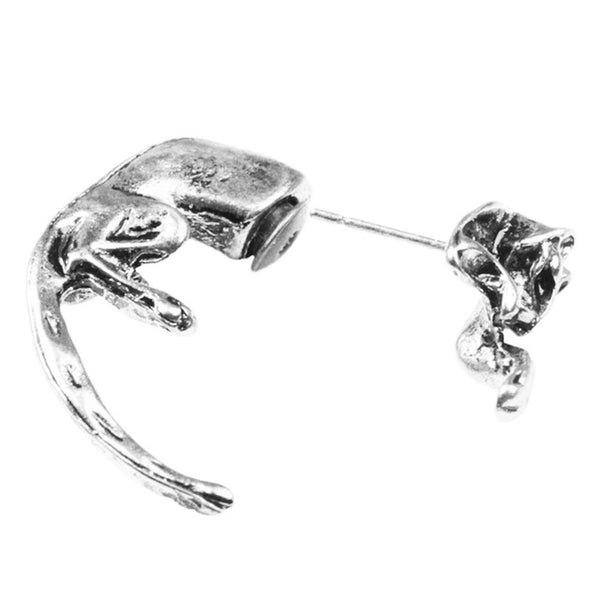 Leopard Puncture Stud Earrings