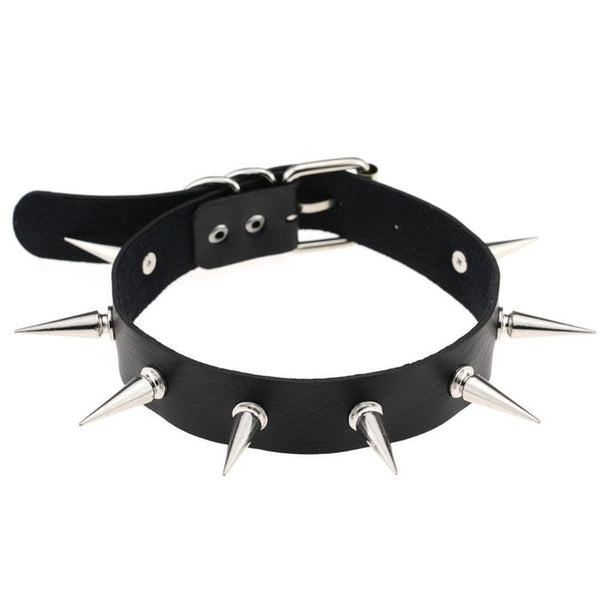 Black Spike Collar